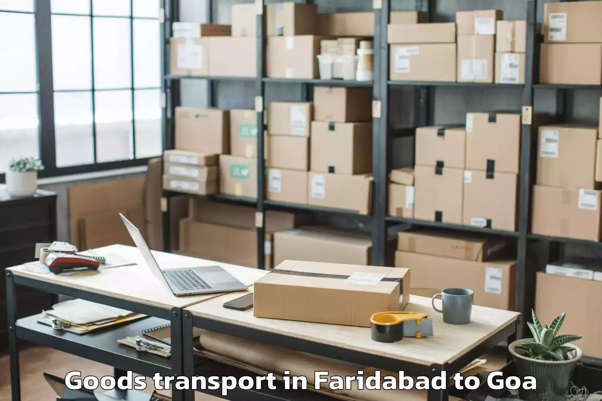 Professional Faridabad to Davorlim Goods Transport